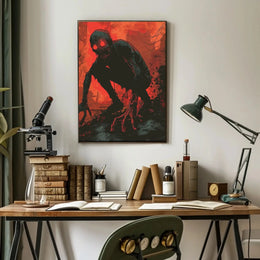 Dystopian Creature Terror Art Piece in Futuristic Sci-Fi Poster PosterGoat