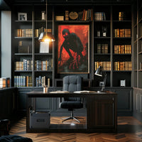 Dystopian Creature Terror Art Piece in Futuristic Sci-Fi Poster PosterGoat