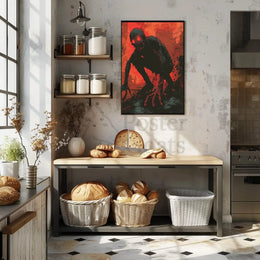 Dystopian Creature Terror Art Piece in Futuristic Sci-Fi Poster PosterGoat