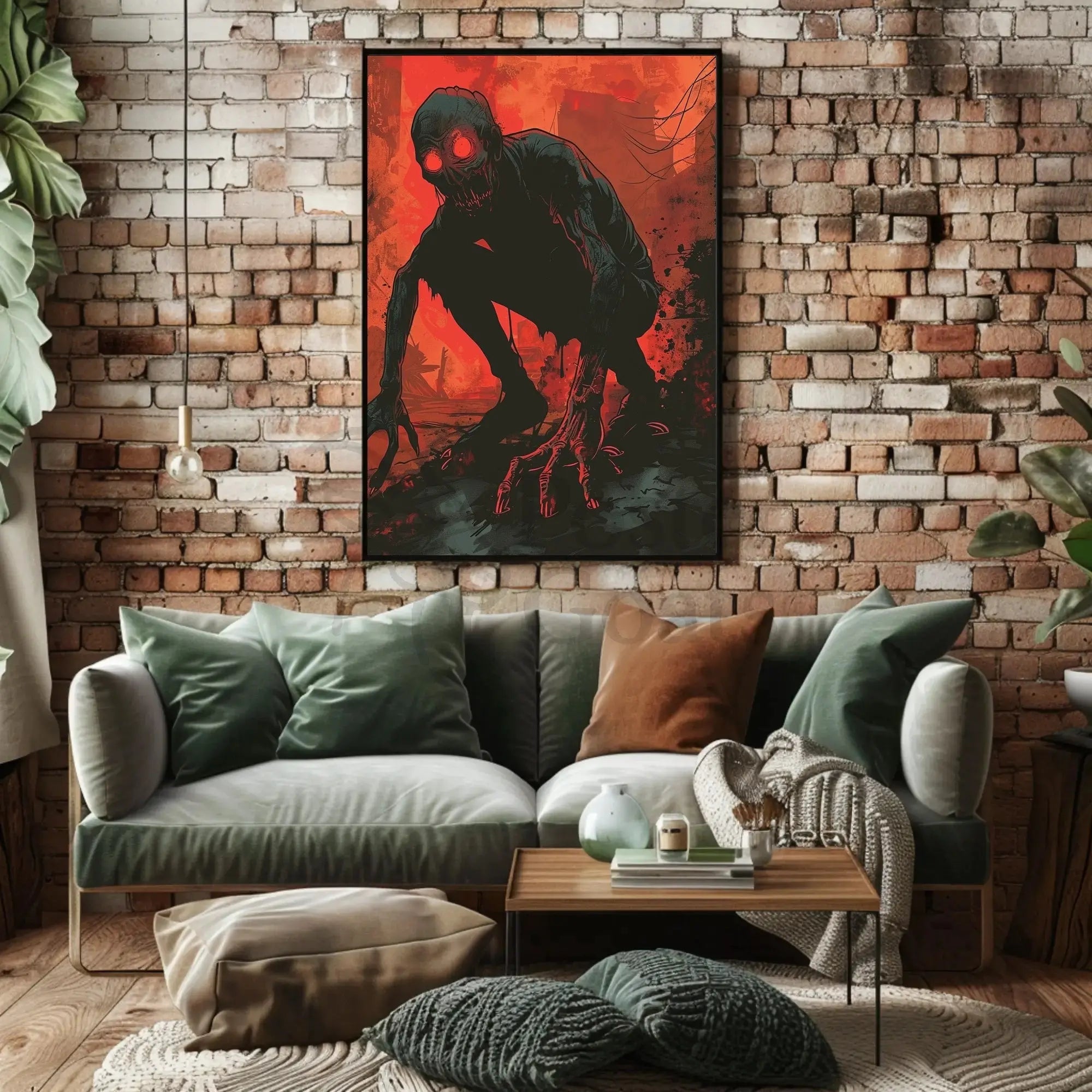 Dystopian Creature Terror Art Piece in Futuristic Sci-Fi Poster PosterGoat