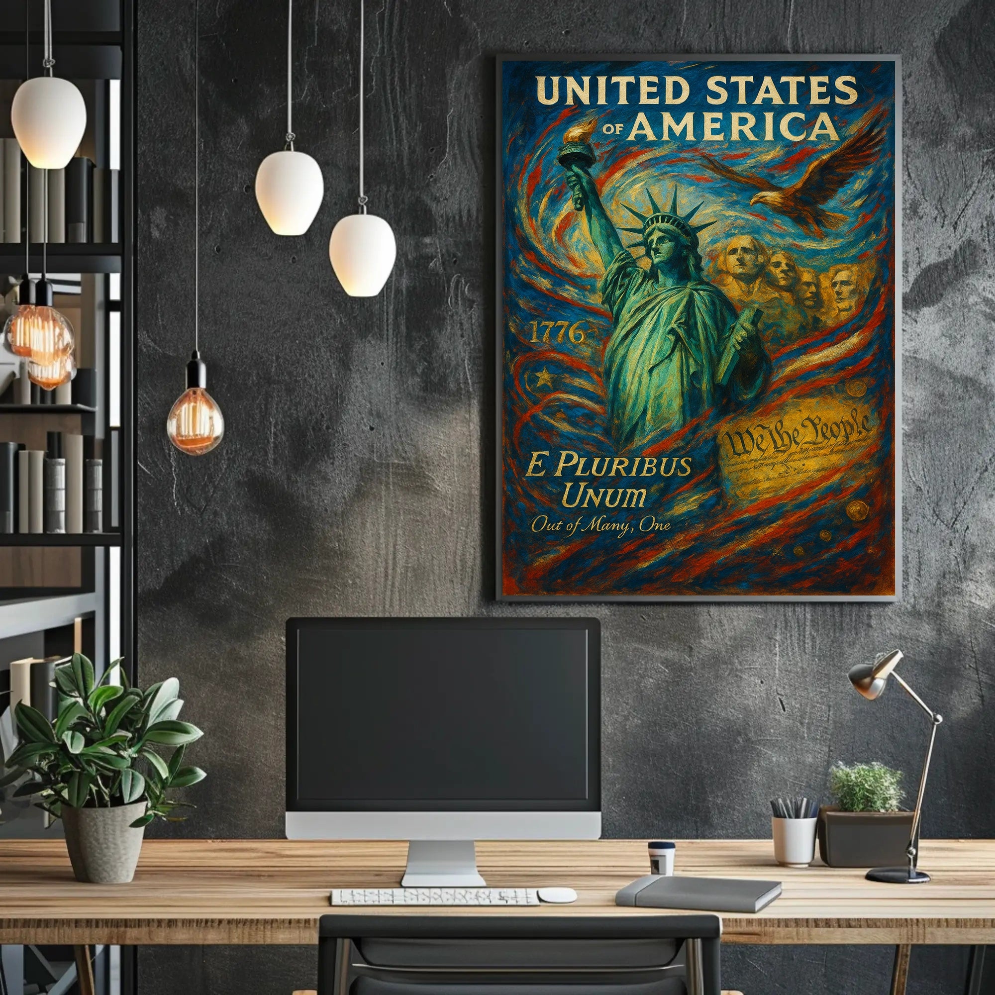 E Pluribus Unum Out of Many, One Poster PosterGoat