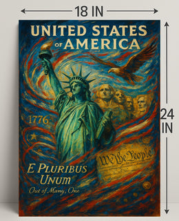 E Pluribus Unum Out of Many, One Poster PosterGoat
