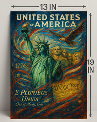 E Pluribus Unum Out of Many, One Poster PosterGoat
