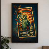 E Pluribus Unum United States of America Poster PosterGoat