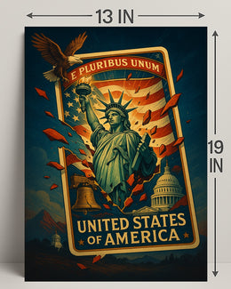 E Pluribus Unum United States of America Poster PosterGoat