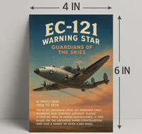 EC-121 Warning Star Wall Art Decor Poster PosterGoat