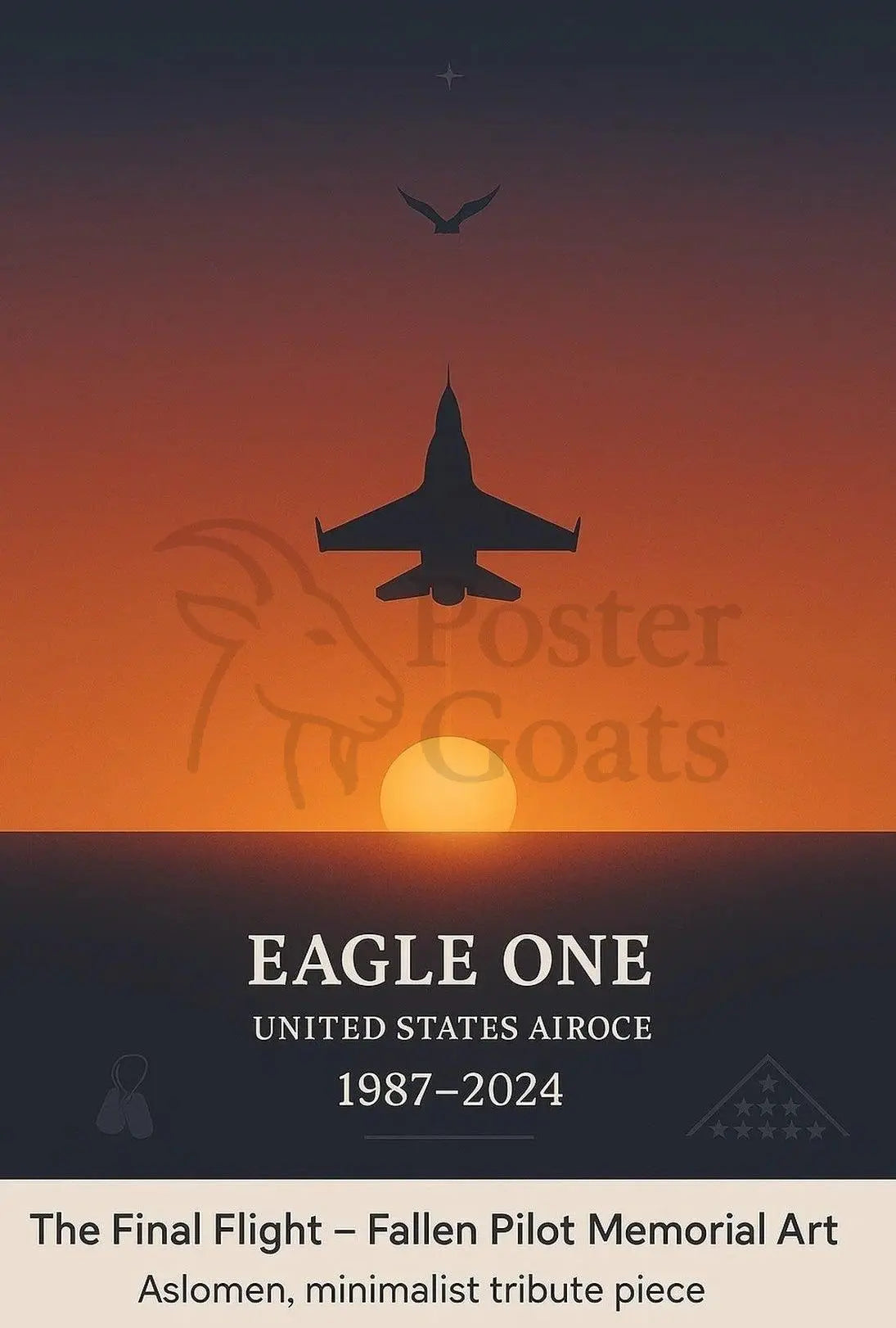 Eagle One: The Final Flight Memorial Military Poster PosterGoat