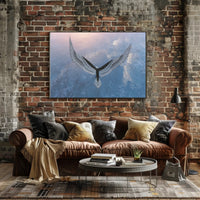 Eagle in Flight Over Water Artistic Animal Poster PosterGoat