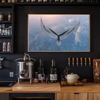 Eagle in Flight Over Water Artistic Animal Poster PosterGoat