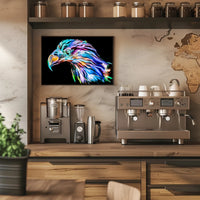 Eagle in Motion: Abstract, Artistic, or Pop Culture Poster PosterGoat