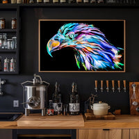 Eagle in Motion: Abstract, Artistic, or Pop Culture Poster PosterGoat