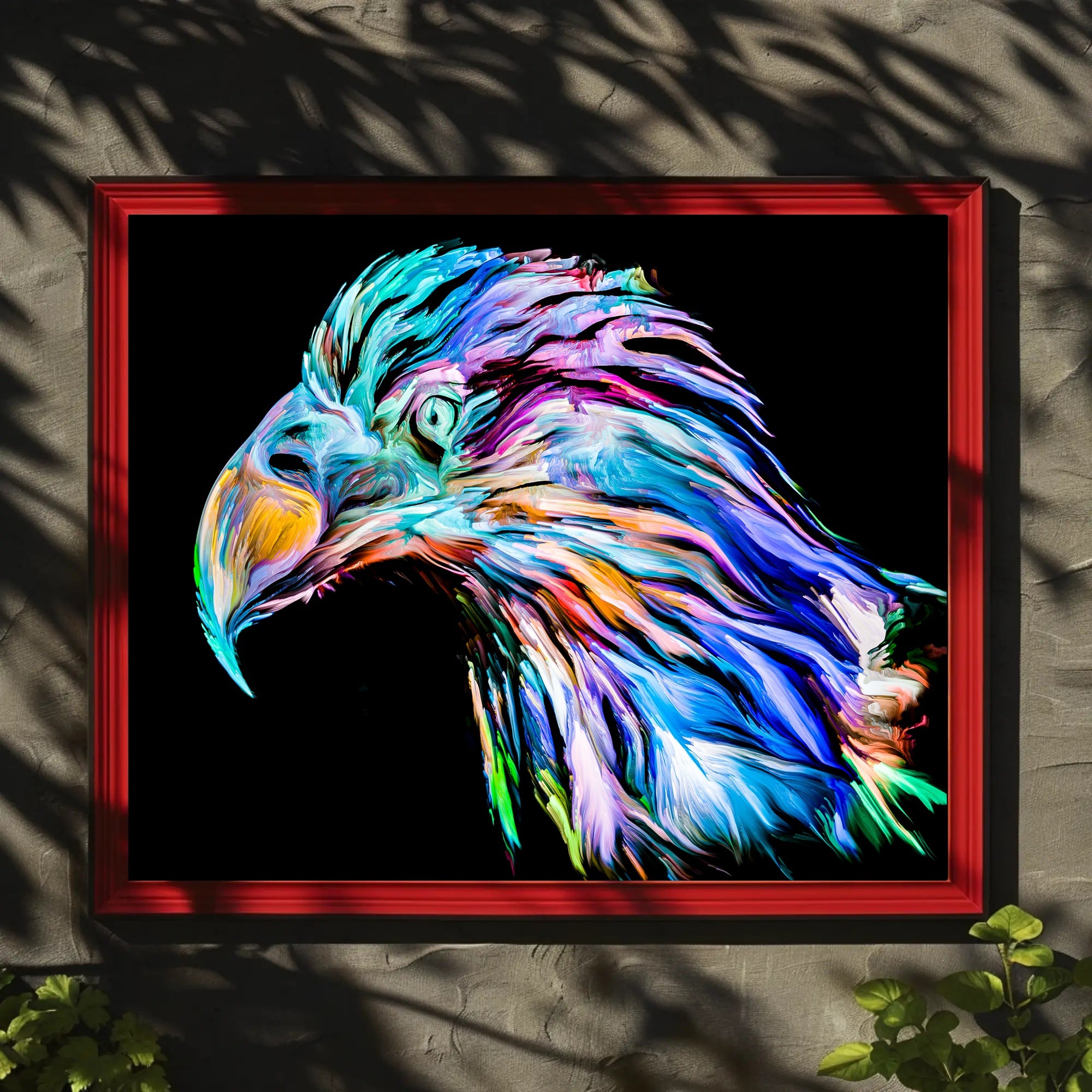 Eagle in Motion: Abstract, Artistic, or Pop Culture Poster PosterGoat