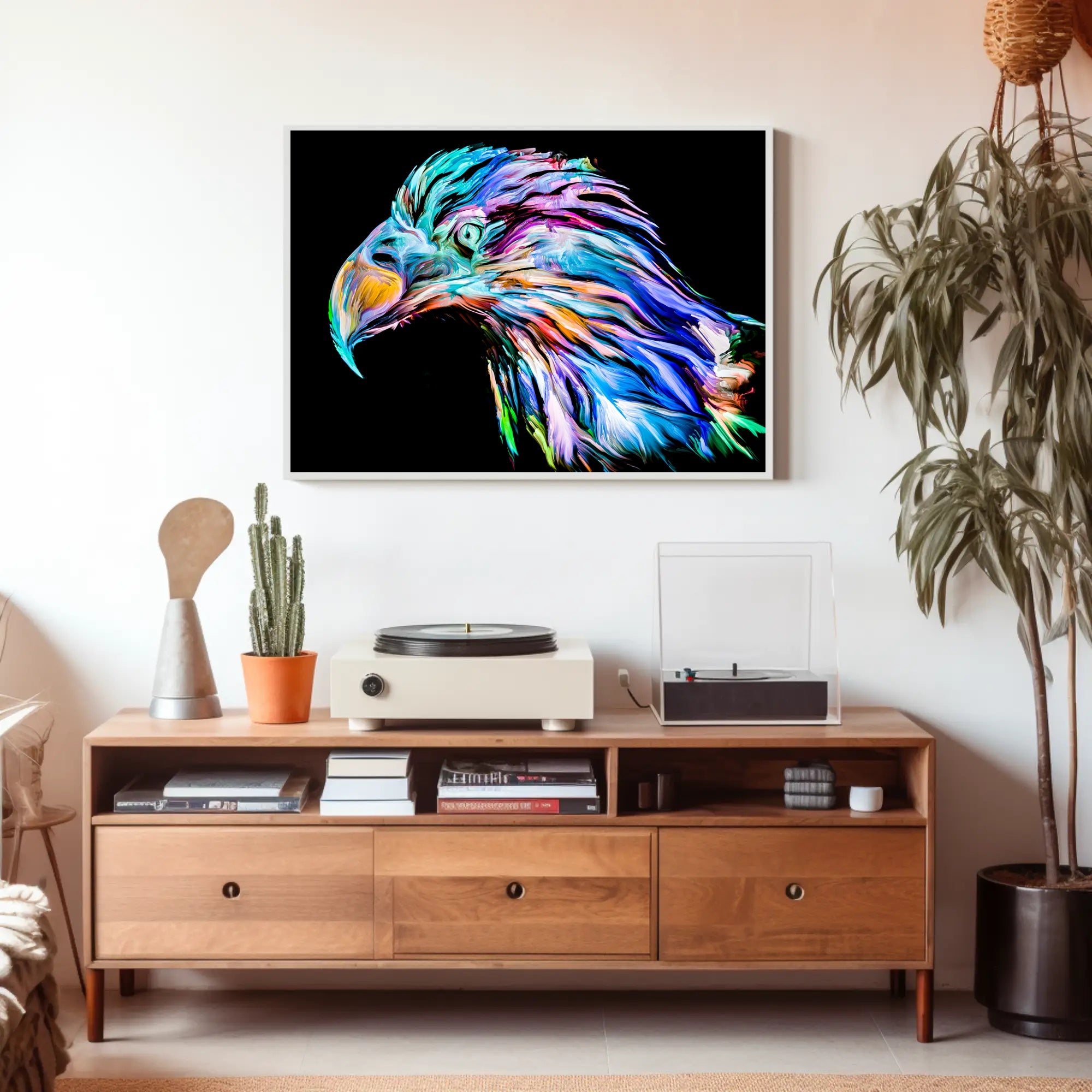 Eagle in Motion: Abstract, Artistic, or Pop Culture Poster PosterGoat