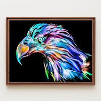 Eagle in Motion: Abstract, Artistic, or Pop Culture Poster PosterGoat