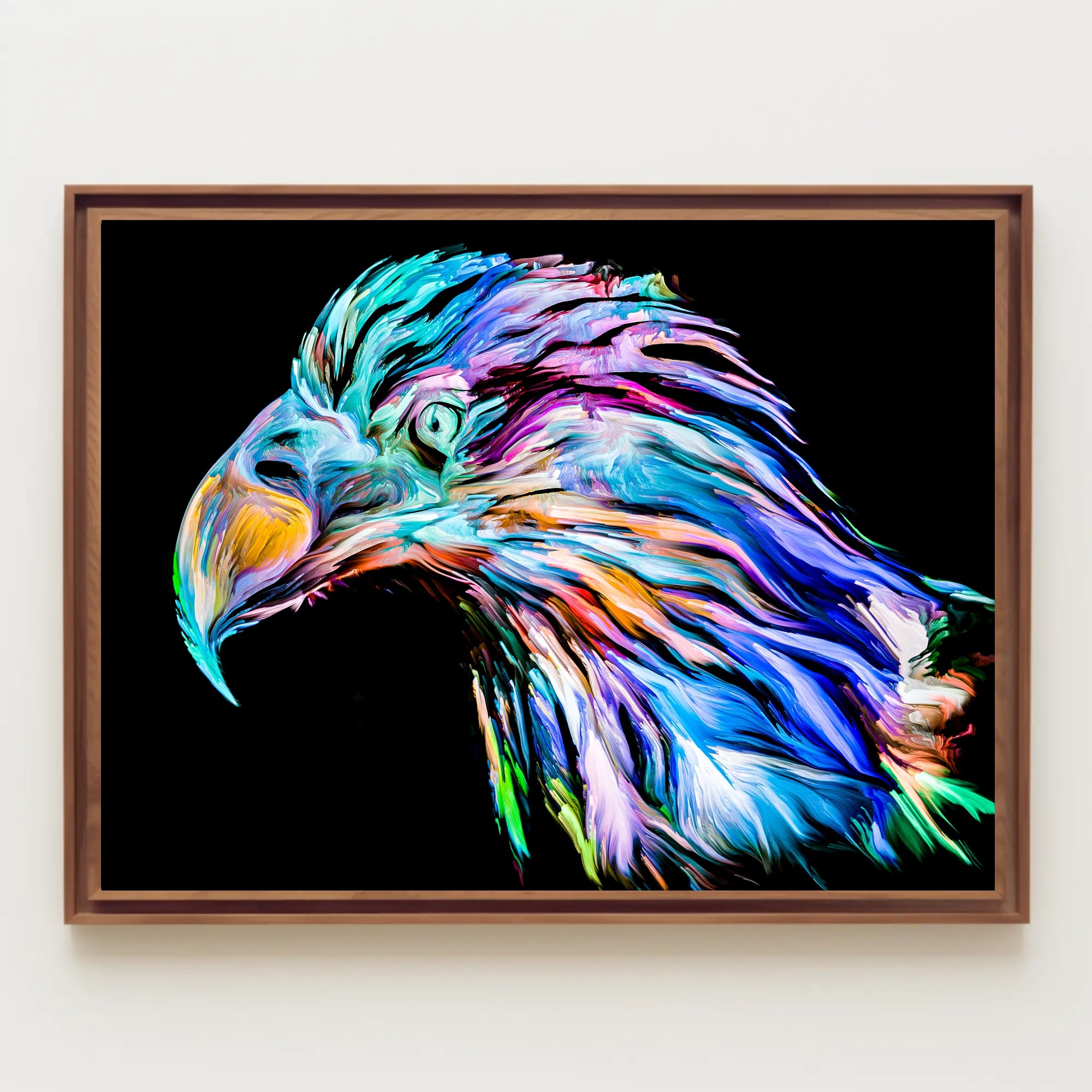 Eagle in Motion: Abstract, Artistic, or Pop Culture Poster PosterGoat
