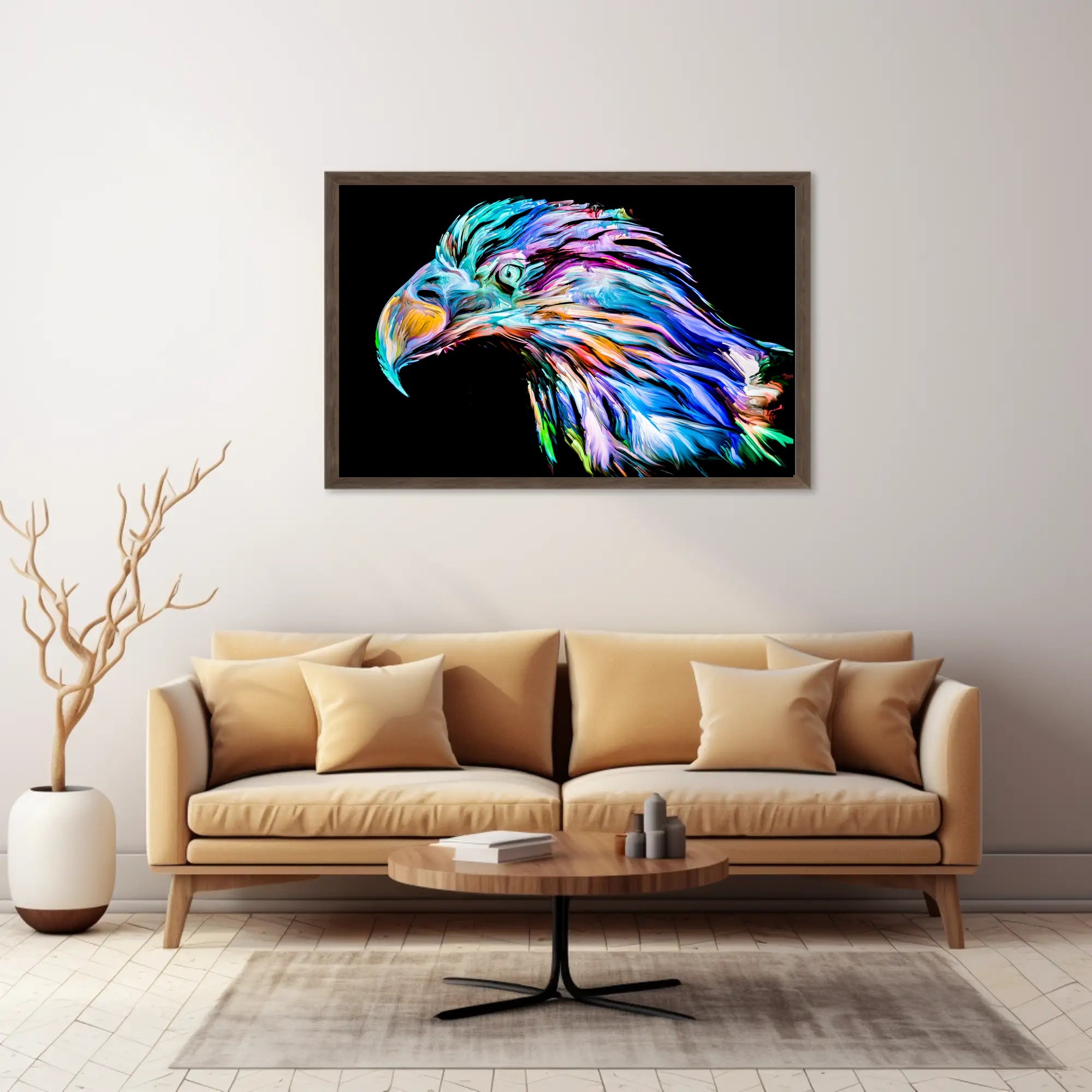 Eagle in Motion: Abstract, Artistic, or Pop Culture Poster PosterGoat