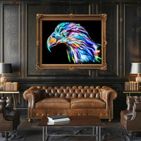 Eagle in Motion: Abstract, Artistic, or Pop Culture Poster PosterGoat
