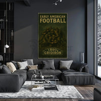 Early American Football 1890s Nostalgic Sports Poster PosterGoat