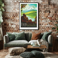Earth's Oasis in Space Travel Poster PosterGoat
