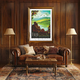 Earth's Oasis in Space Travel Poster PosterGoat