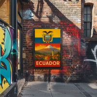 Ecuadorian Scenic Landscape Vintage Travel Poster PosterGoat