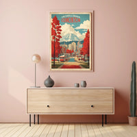 Edmonton Vintage Travel Cityscape Adventure Poster PosterGoat