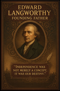 Edward Langworthy Founding Father Poster PosterGoat