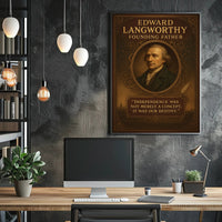 Edward Langworthy Founding Father Poster PosterGoat