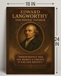 Edward Langworthy Founding Father Poster PosterGoat