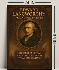 Edward Langworthy Founding Father Poster PosterGoat
