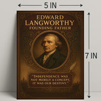 Edward Langworthy Founding Father Poster PosterGoat