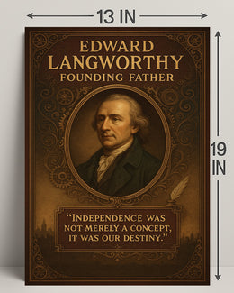 Edward Langworthy Founding Father Poster PosterGoat