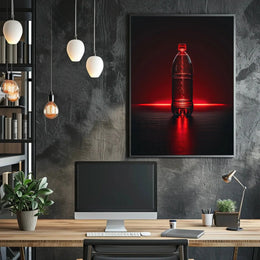 Effervescent Energy Drink Modern Art Poster PosterGoat