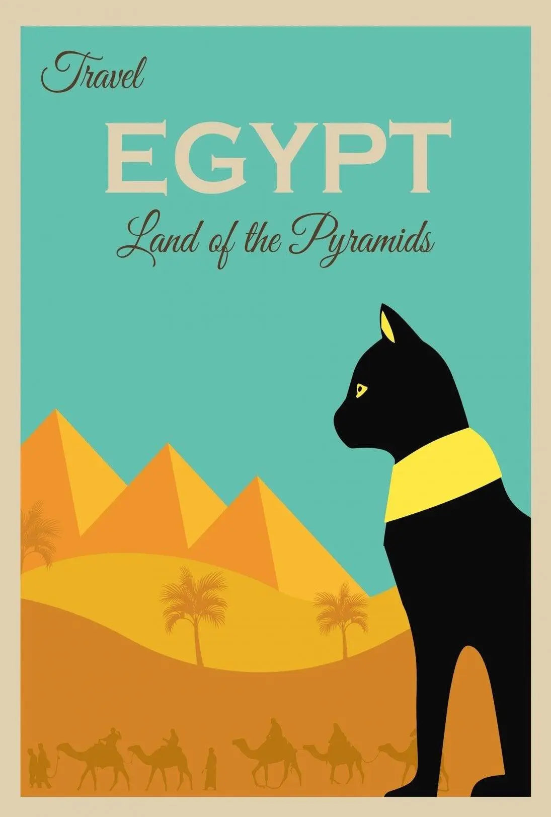 Egyptian Adventure Awaits: Vintage Travel Poster PosterGoat