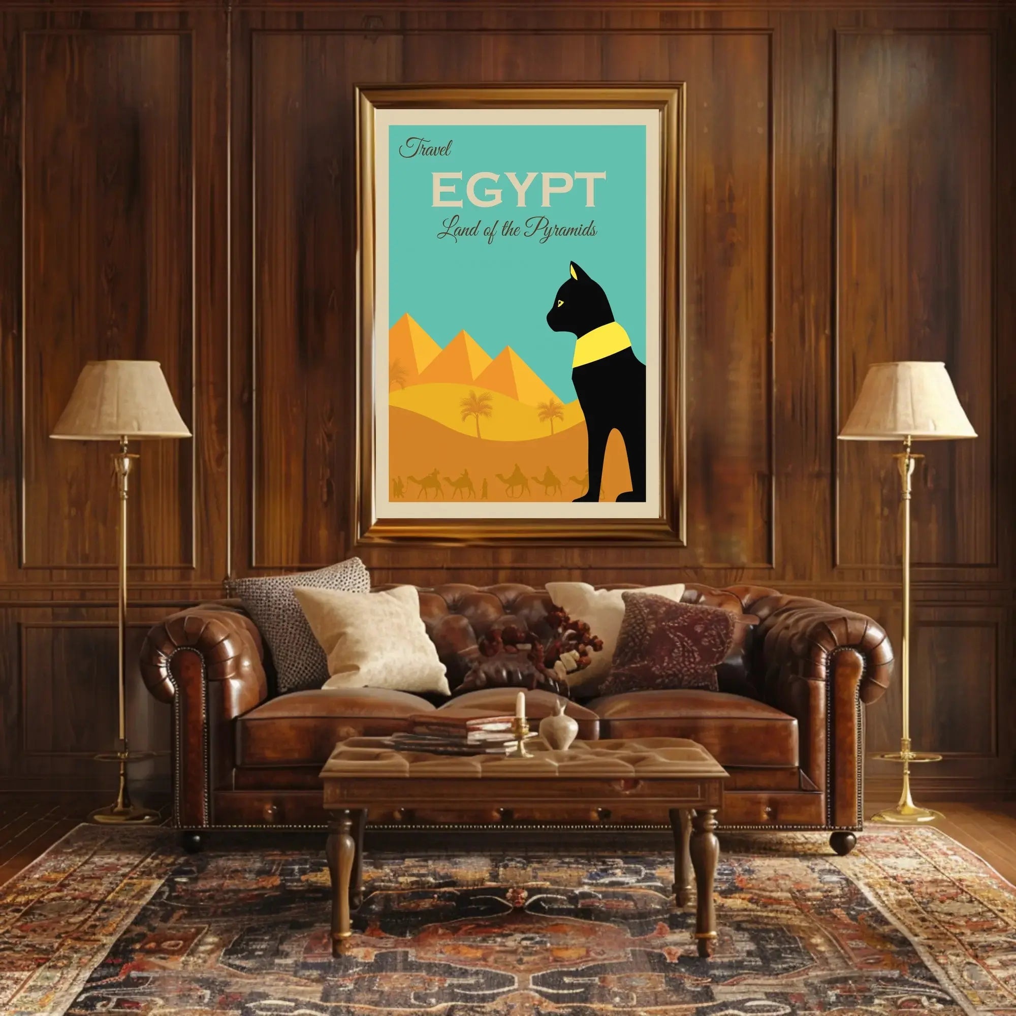 Egyptian Adventure Awaits: Vintage Travel Poster PosterGoat