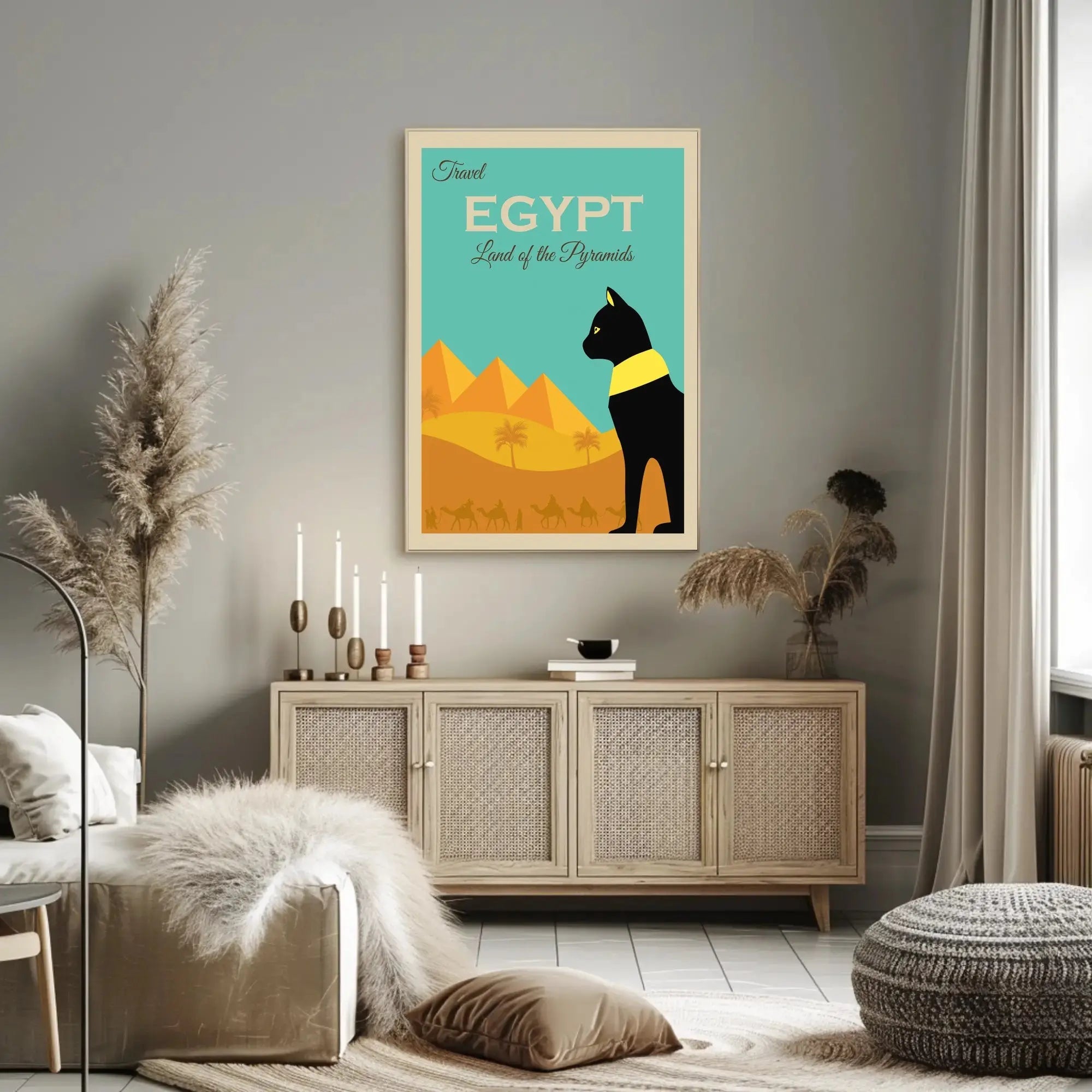 Egyptian Adventure Awaits: Vintage Travel Poster PosterGoat