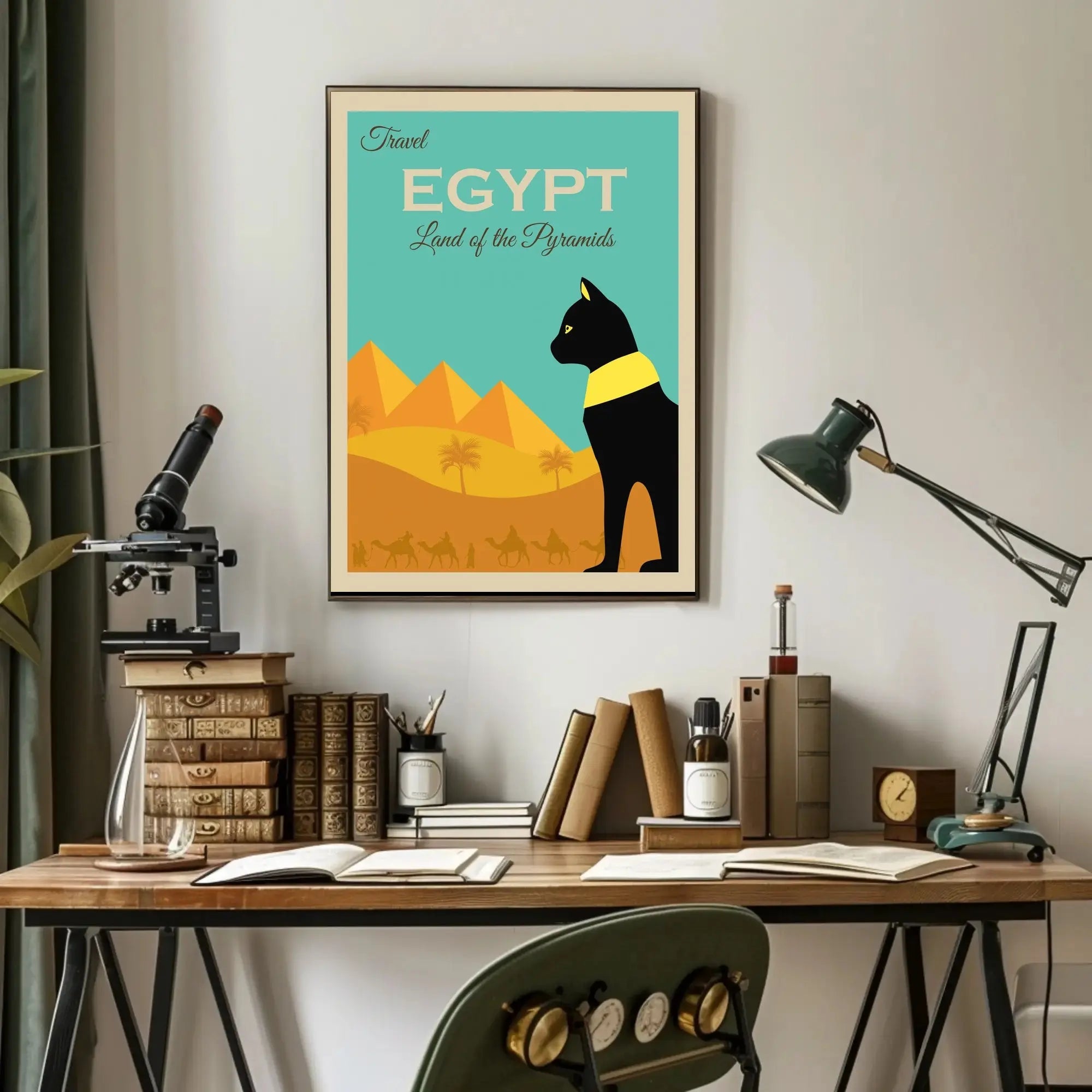 Egyptian Adventure Awaits: Vintage Travel Poster PosterGoat