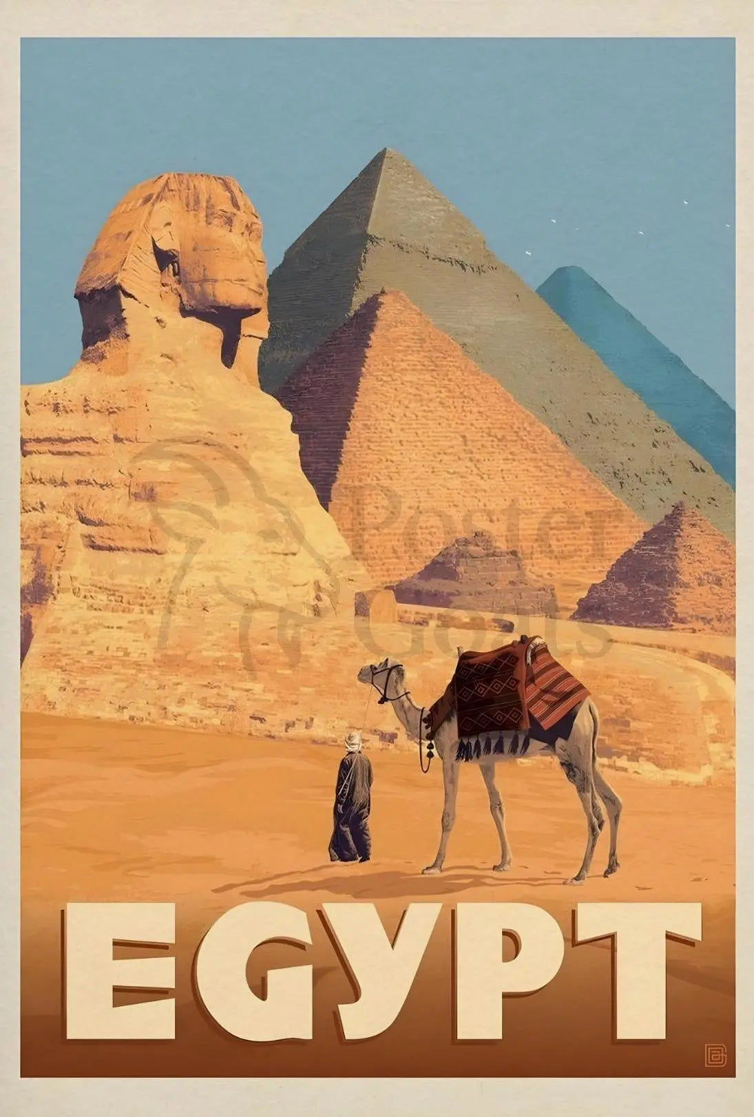 Egyptian Adventure Vintage Travel Poster PosterGoat