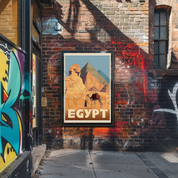 Egyptian Adventure Vintage Travel Poster PosterGoat