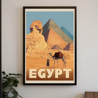 Egyptian Adventure Vintage Travel Poster PosterGoat
