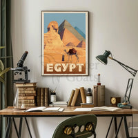 Egyptian Adventure Vintage Travel Poster PosterGoat