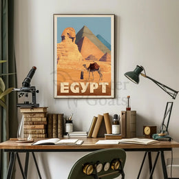 Egyptian Adventure Vintage Travel Poster PosterGoat