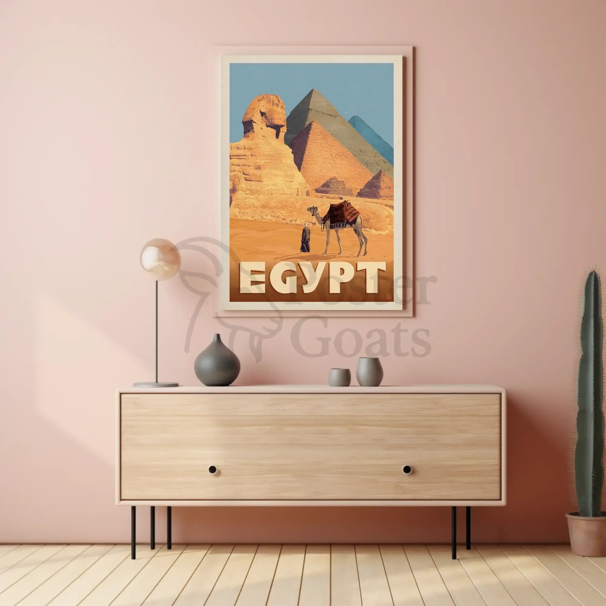 Egyptian Adventure Vintage Travel Poster PosterGoat