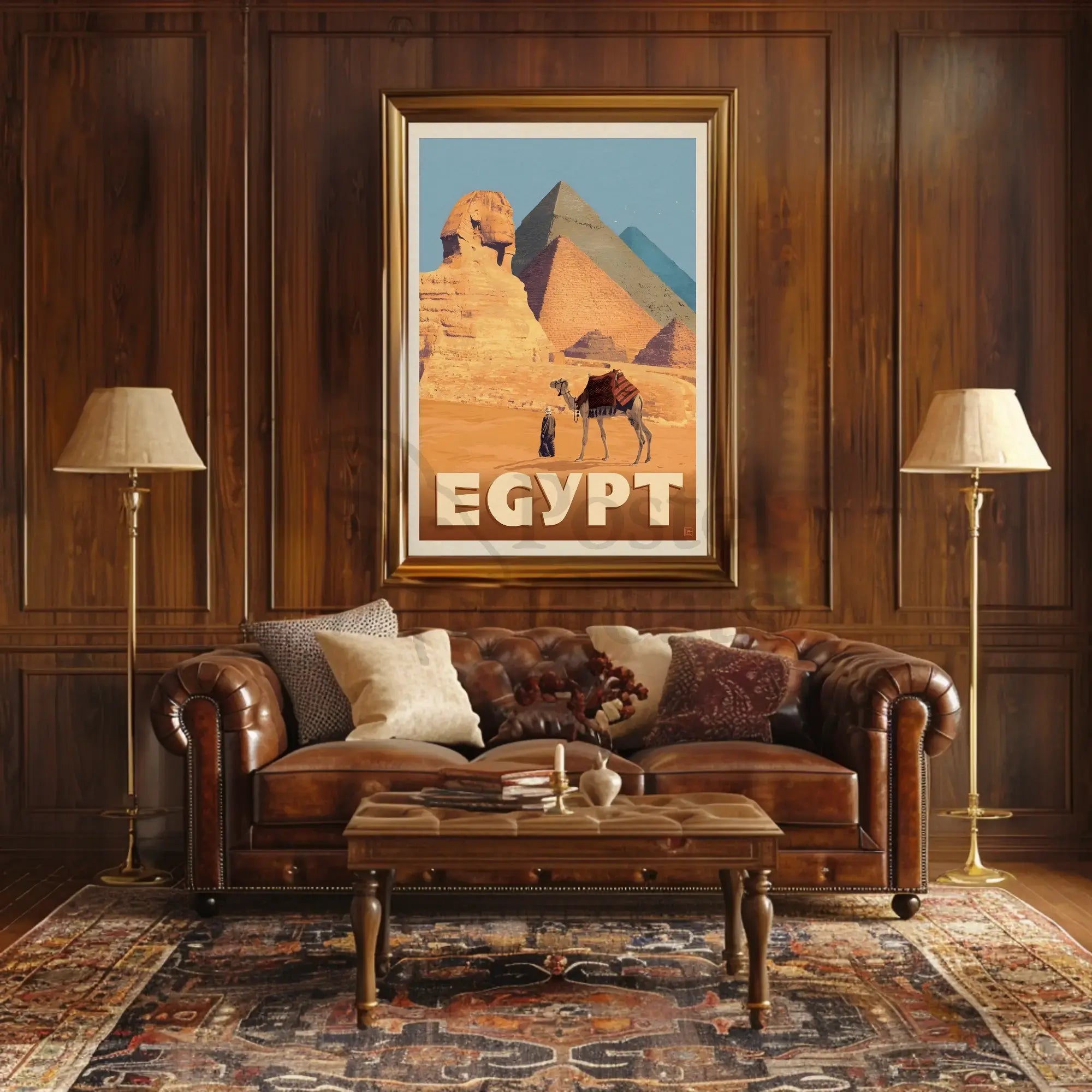 Egyptian Adventure Vintage Travel Poster PosterGoat