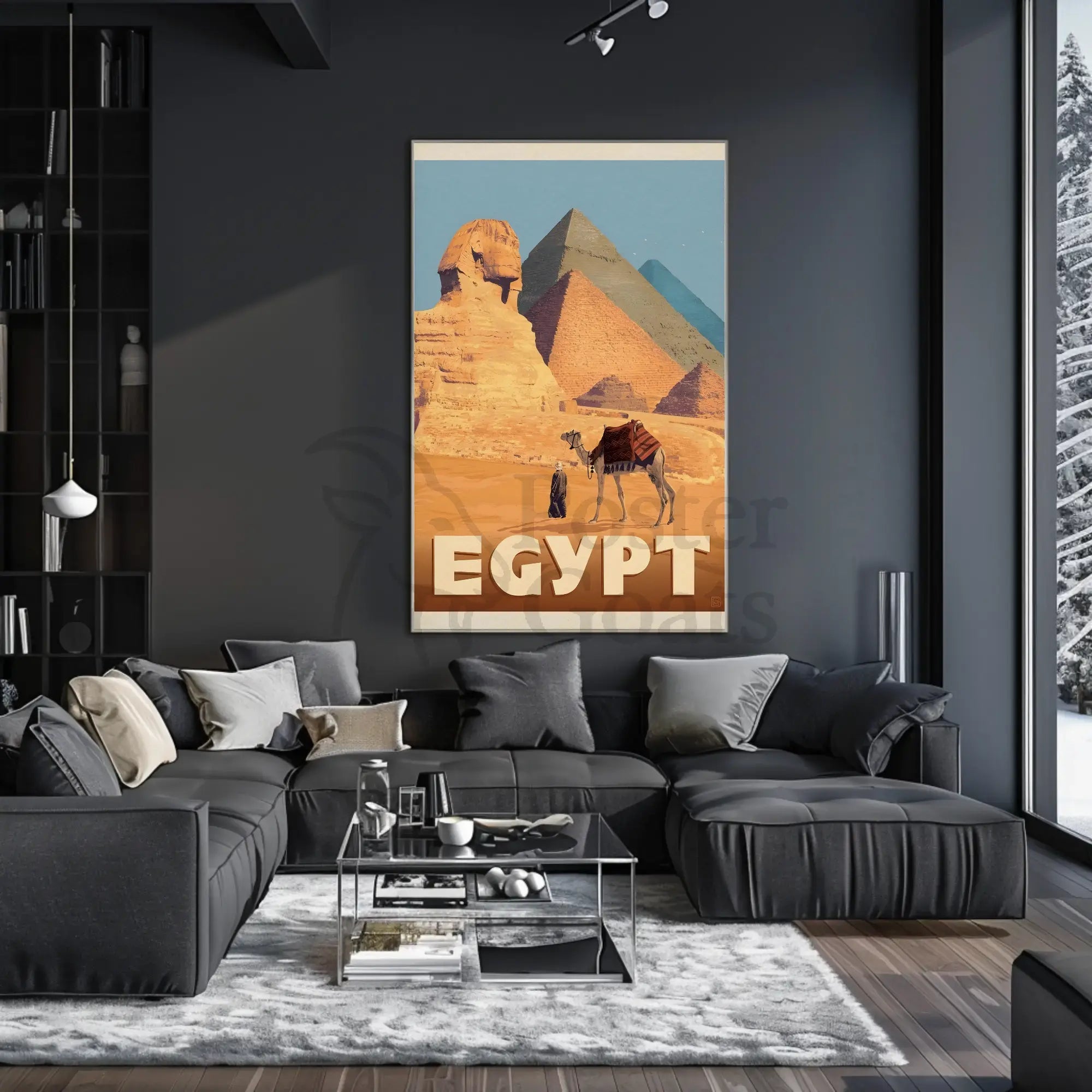 Egyptian Adventure Vintage Travel Poster PosterGoat