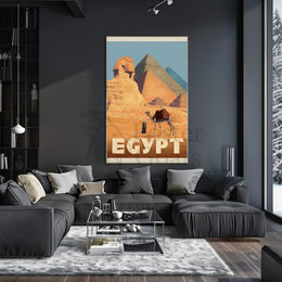 Egyptian Adventure Vintage Travel Poster PosterGoat