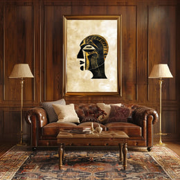 Egyptian Pharaoh Geometric Art Poster - Abstract or Artistic Poster PosterGoat