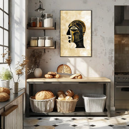 Egyptian Pharaoh Geometric Art Poster - Abstract or Artistic Poster PosterGoat