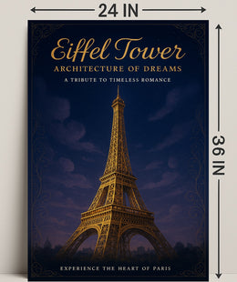 Eiffel Tower Architecture of Dreams Poster PosterGoat