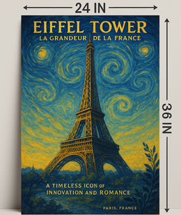 Eiffel Tower La Grandeur De La France Poster PosterGoat